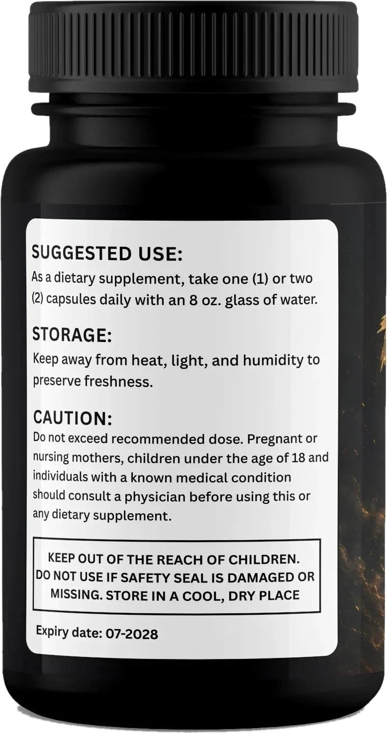 Horse Mood suggested use, storage and caution label