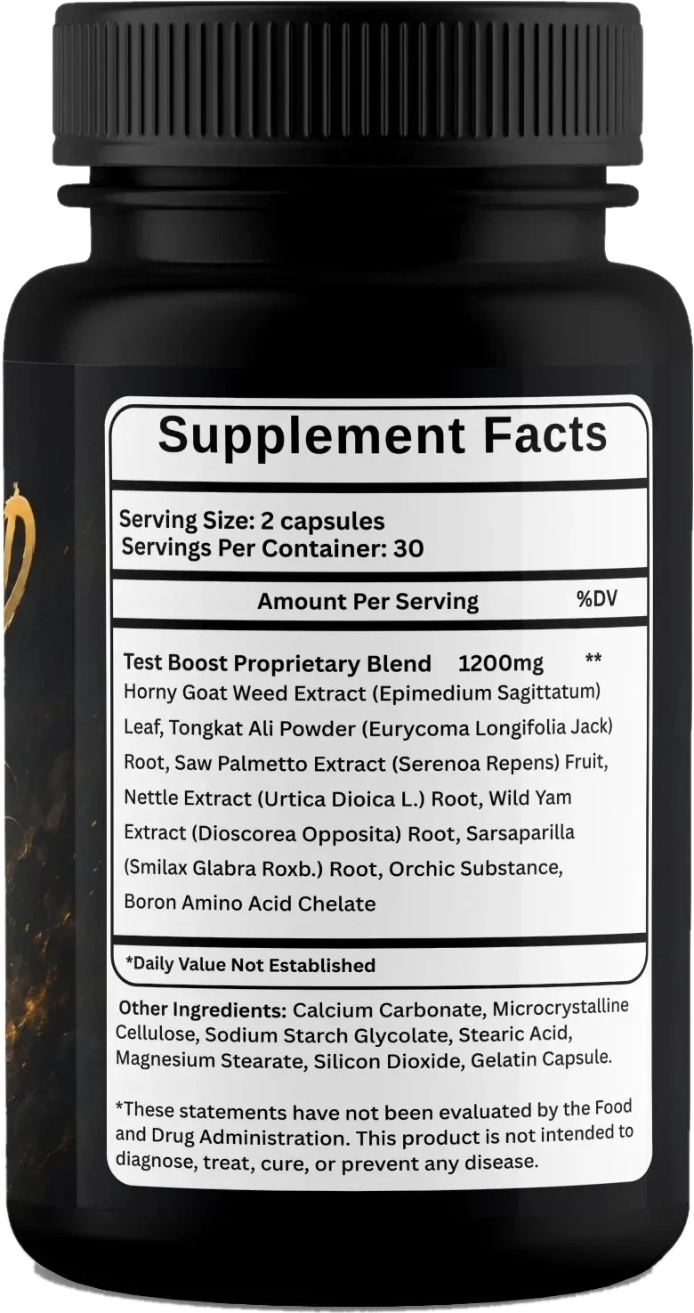 Horse Mood Supplement Facts label